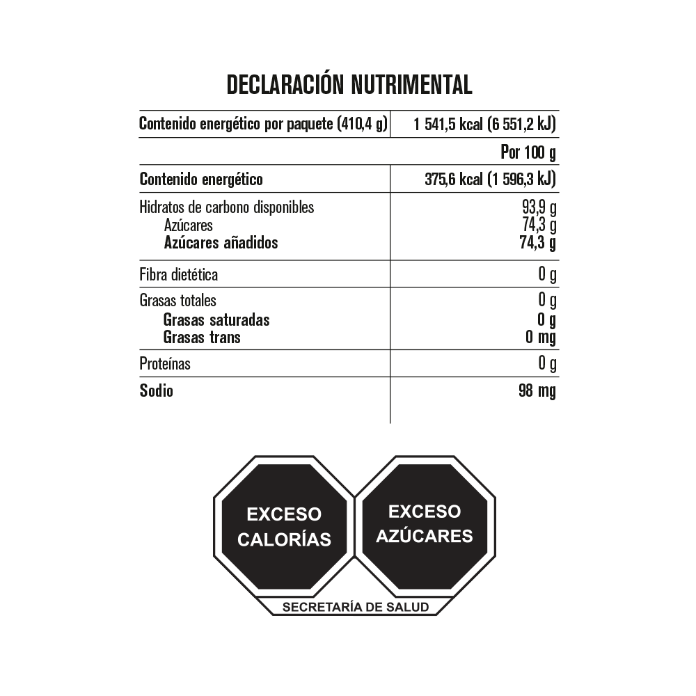 paleta de caramelo macizo con polvo picante peloneta del puesto