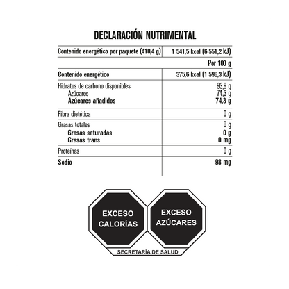 paleta de caramelo macizo con polvo picante peloneta del puesto