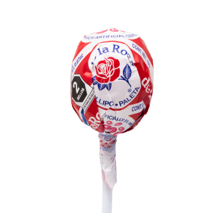 paleta de la rosa caramelo macizo sabor cereza