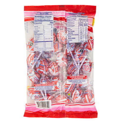 paleta de la rosa caramelo macizo sabor cereza