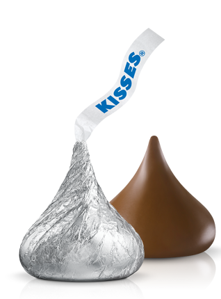 chocolate con leche kisses de hershey's 