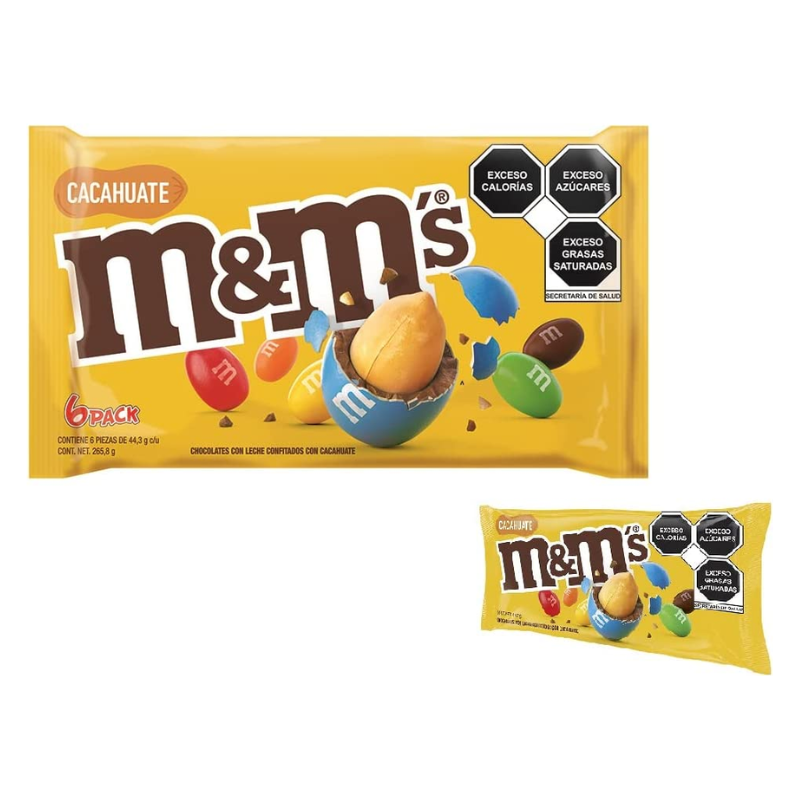 M&M's Clásico Amarillo 6pz | Mars | Dulcerías y Abarroteras Vázquez