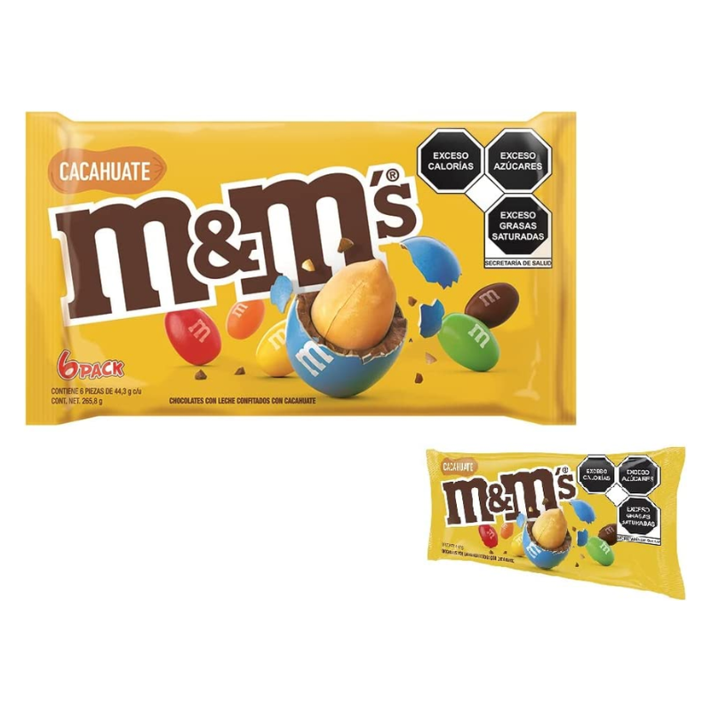 lunetas de chocolate confitado m&ms de mars