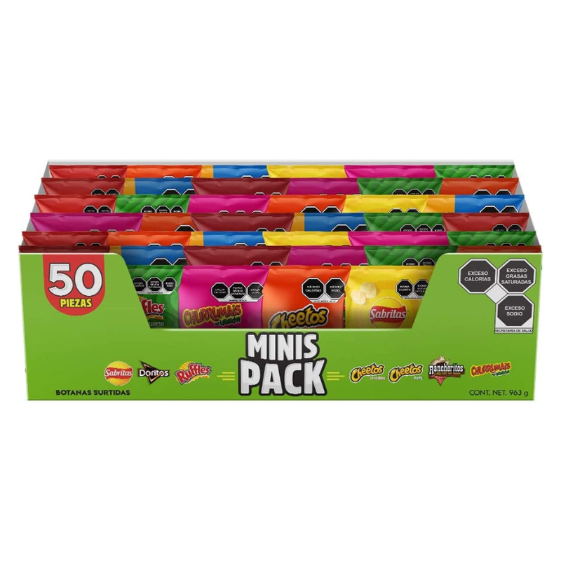 Sabritas Minis Pack 50 Piezas