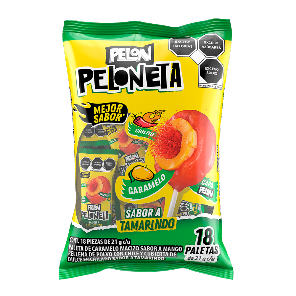 psleta de caramelo suave de pelón pelo rico