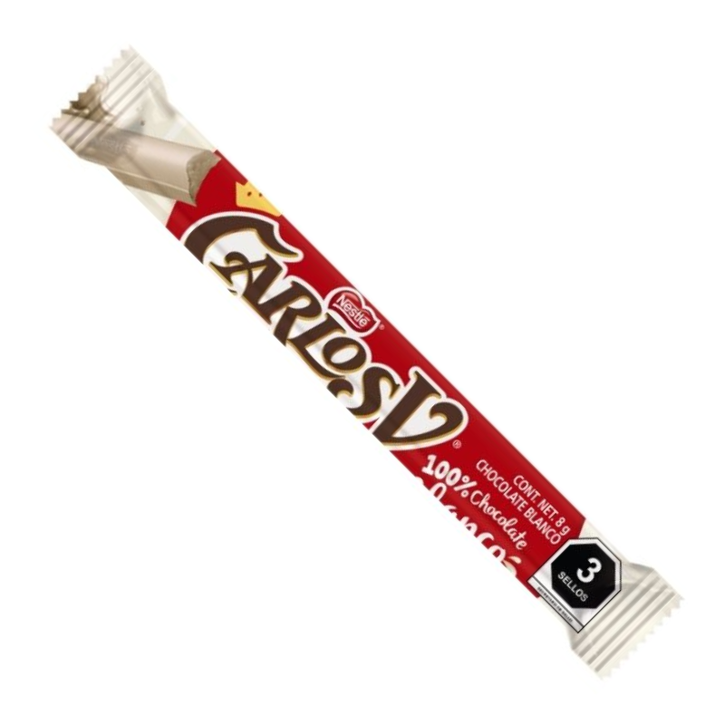 barra de chocolate blanco carlos v de nestlé